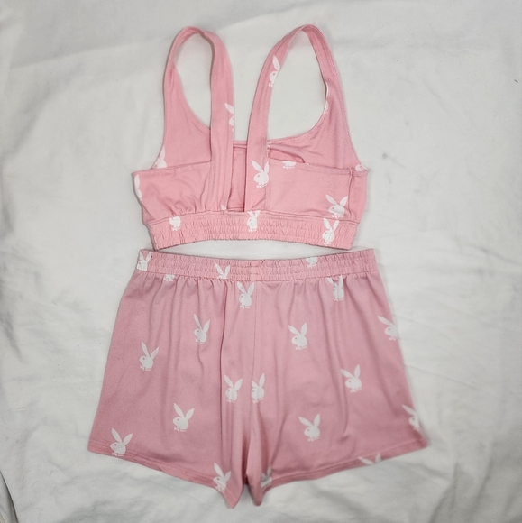 Baby Pink Playboy Motif PJs - Picture 6 of 6